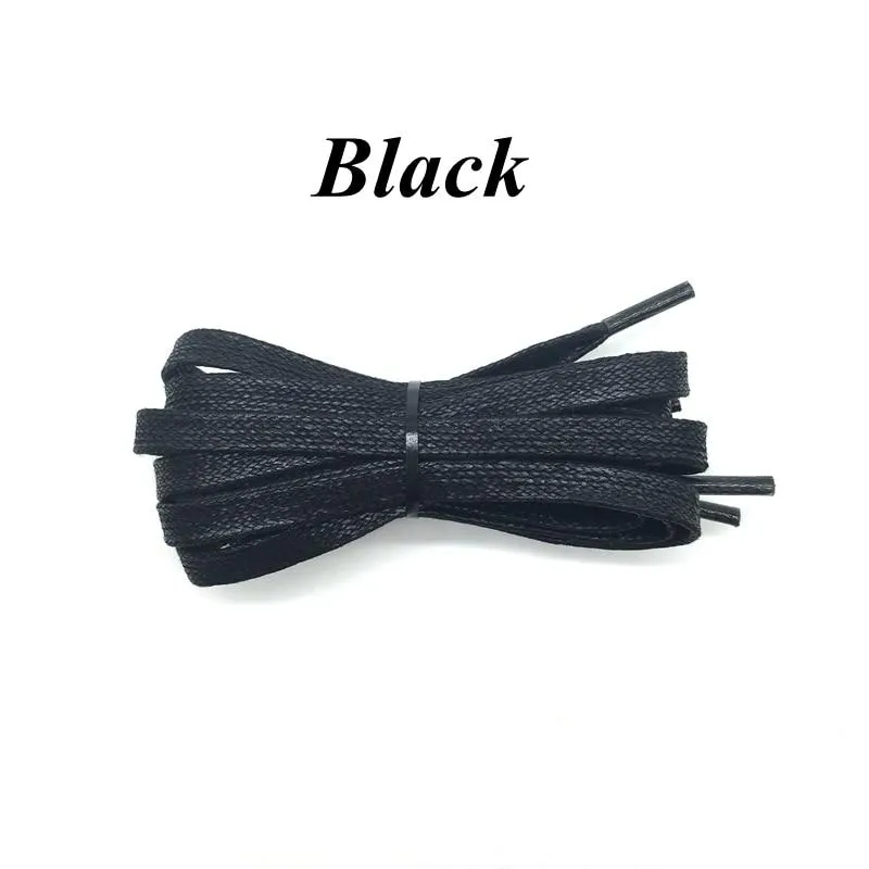 1 Pair Waxed Cotton Flat Shoelaces 23" to 70"