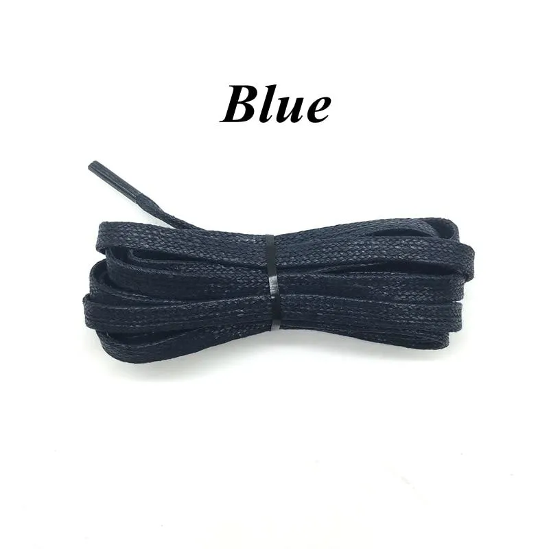 1 Pair Waxed Cotton Flat Shoelaces 23" to 70"