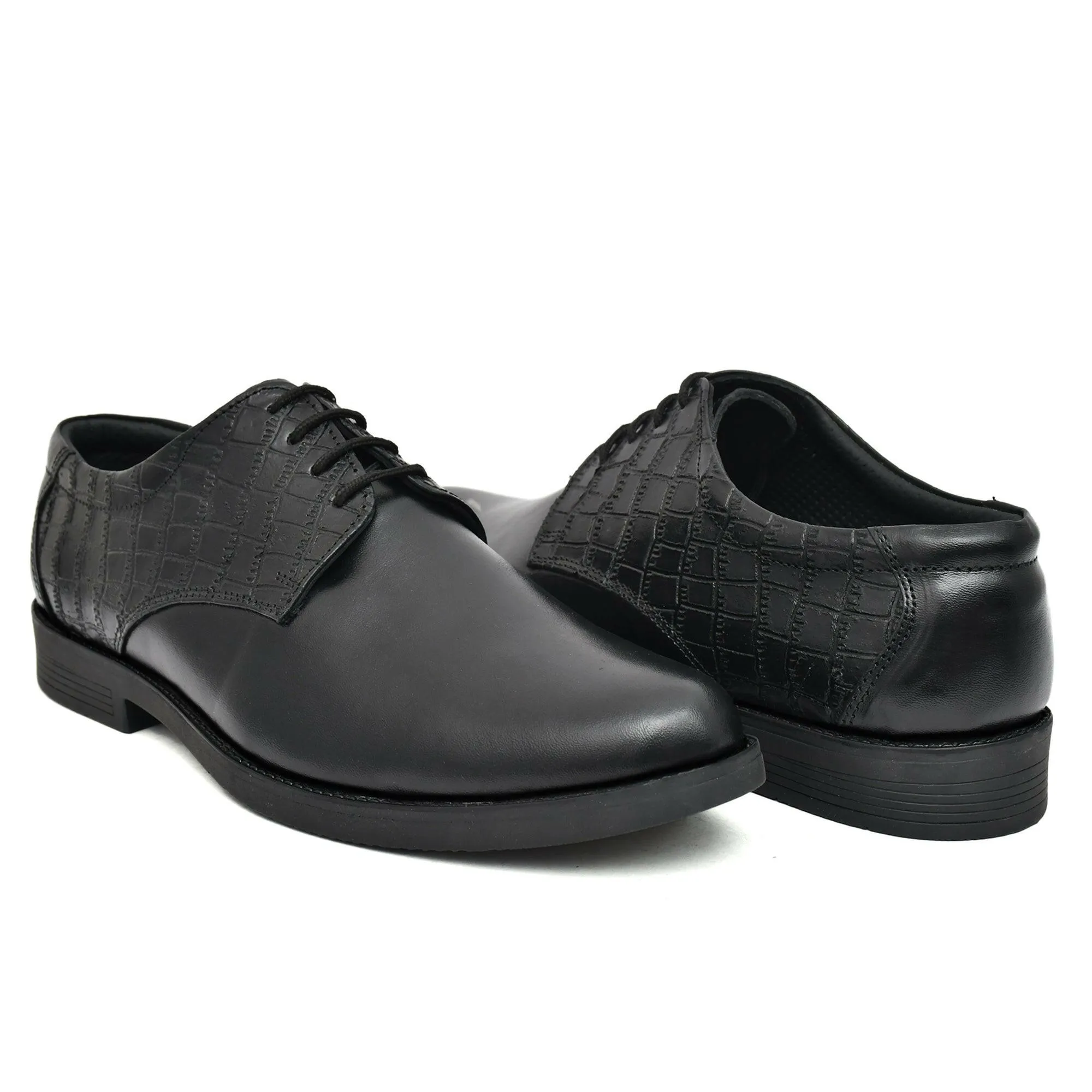Black Leather Derby Shoe