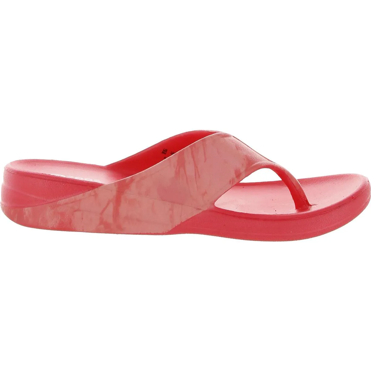 Bzees Womens Villa Print Slip On Thong Flip-Flops