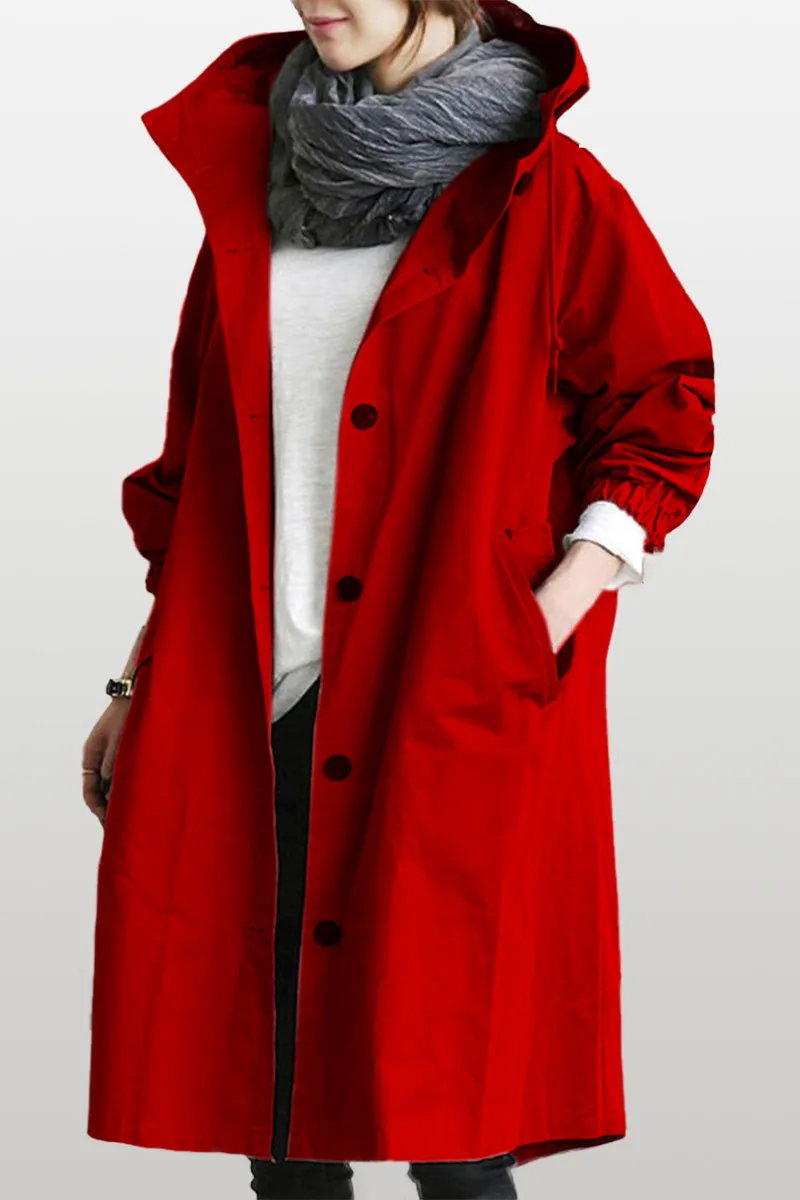 CELESTE™ - Water Resistant Oversized Hooded Windbreaker Rain Jacket