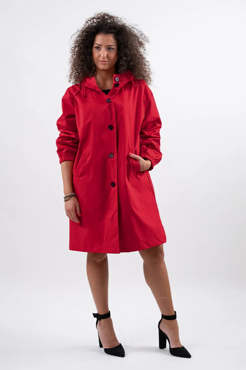 CELESTE™ - Water Resistant Oversized Hooded Windbreaker Rain Jacket