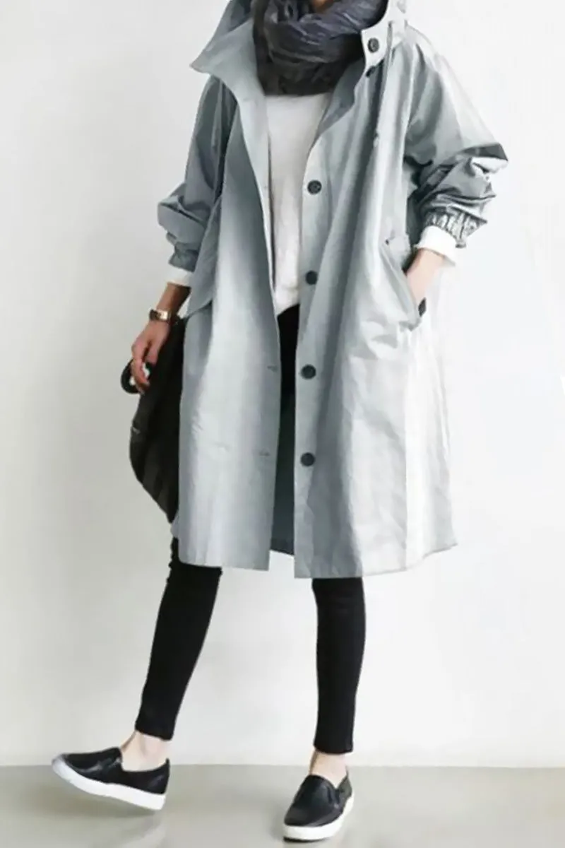 CELESTE™ - Water Resistant Oversized Hooded Windbreaker Rain Jacket