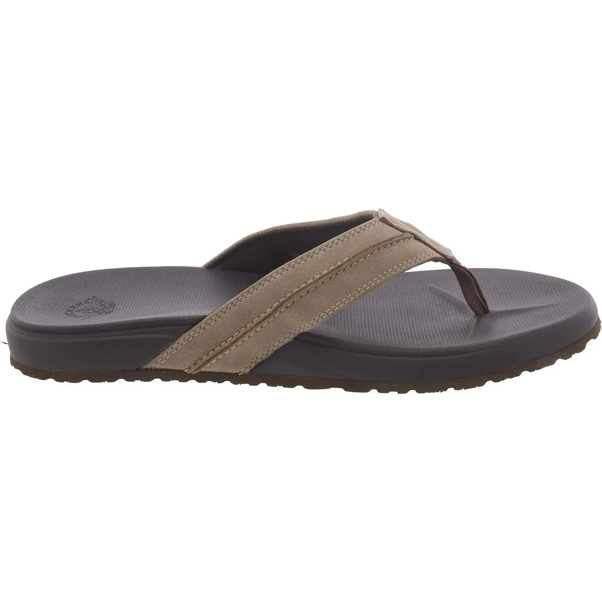Dockers Womens Faux Leather Slip On Flip-Flops