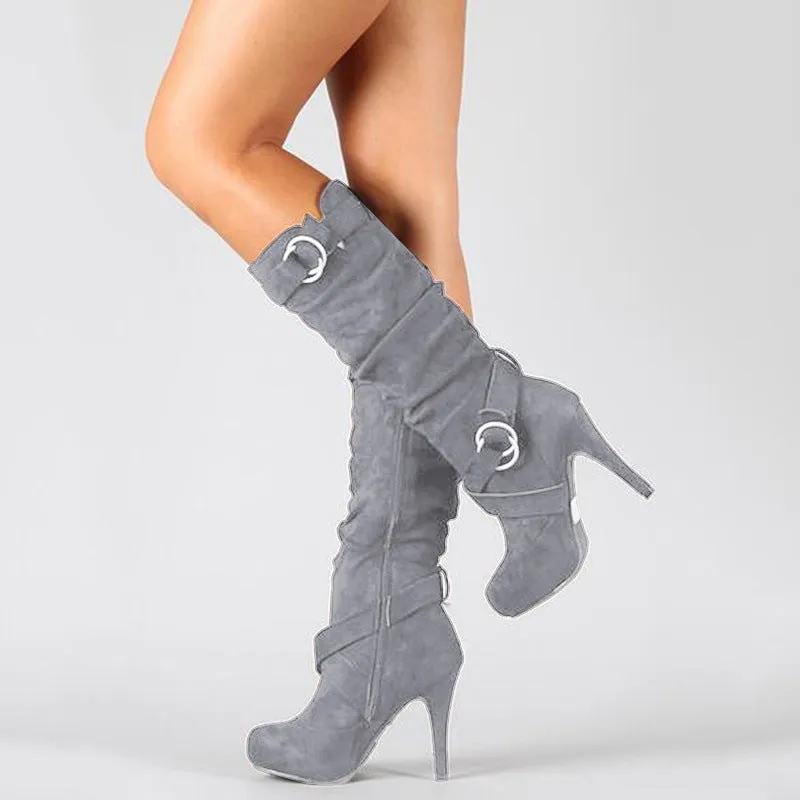 High-heeled Knee boots