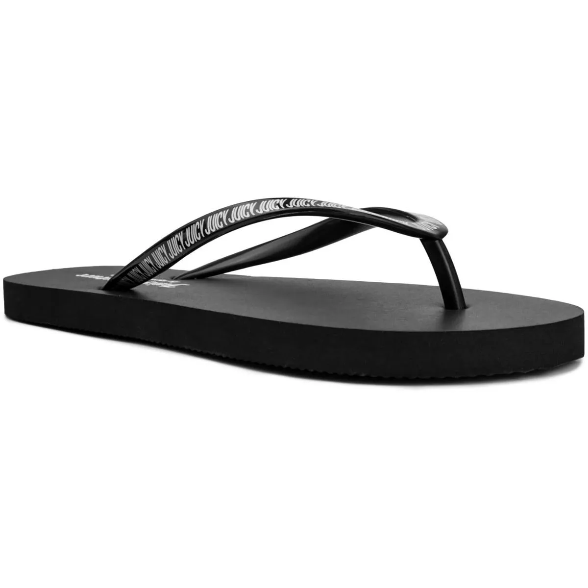 Juicy Couture Womens Savor Slip-On Signature Flip-Flops