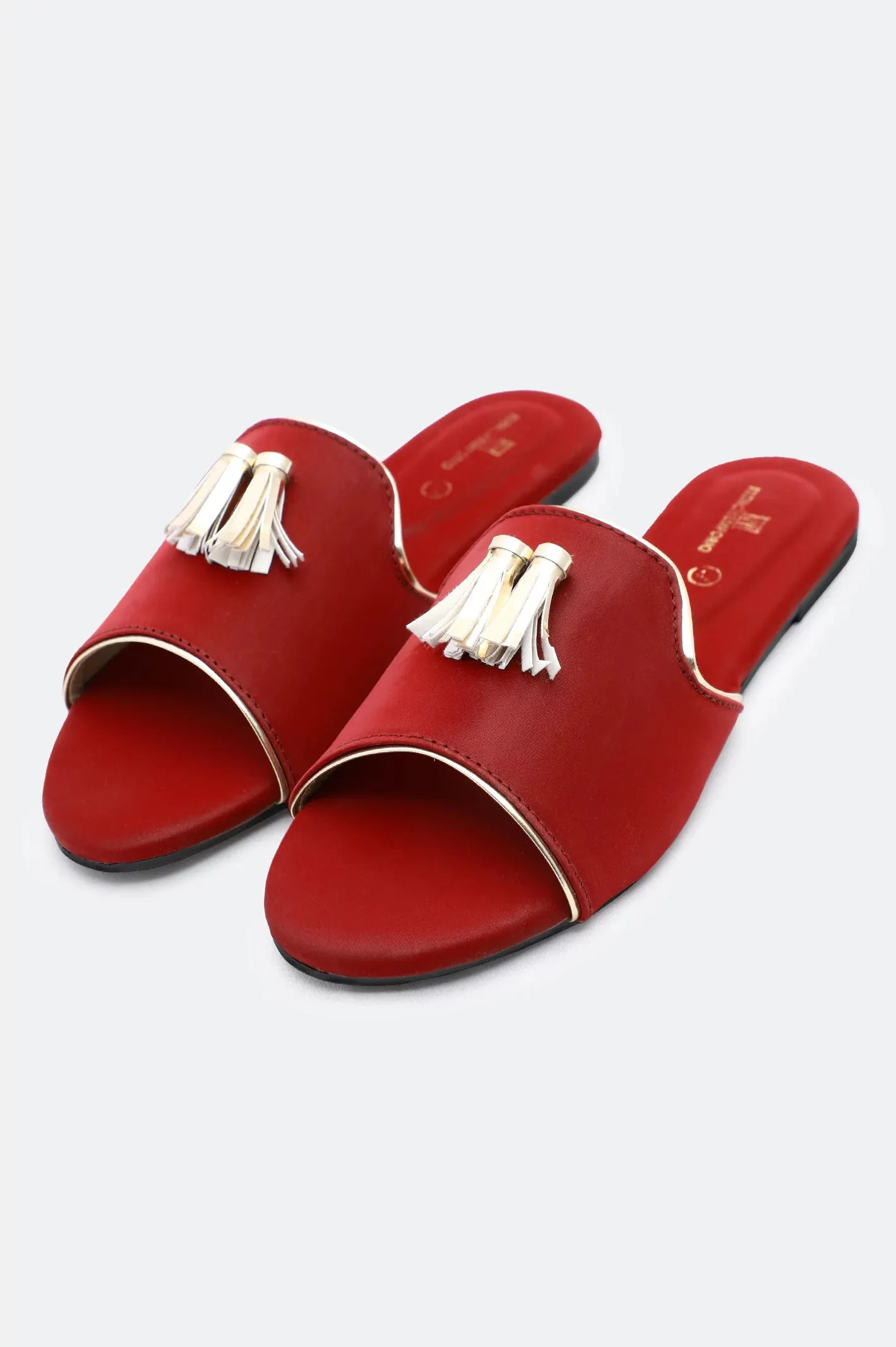 Maroon Ladies Formal Slippers