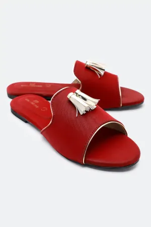 Maroon Ladies Formal Slippers