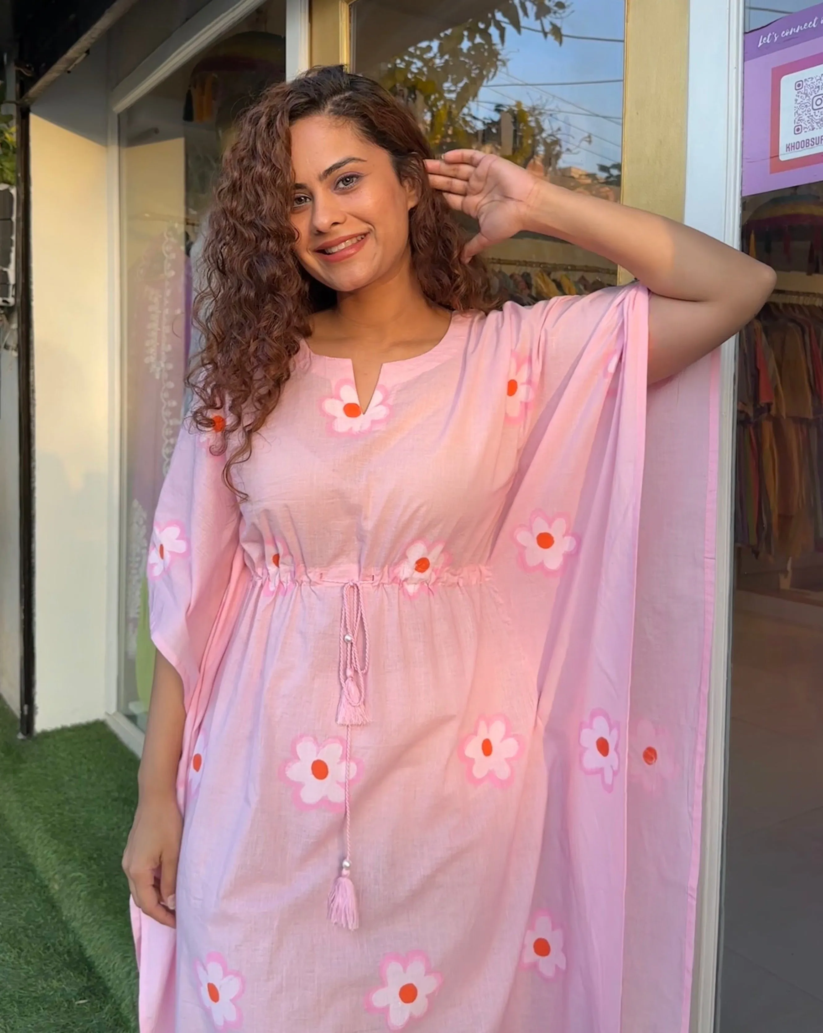 Pink Picasso Kaftan