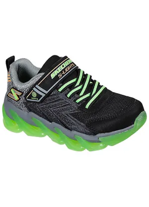 Skechers Kids S-Lights Mega Surge Trainers - Grey / Green
