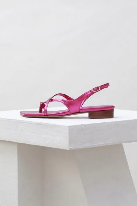 Souliers Martinez - Alondra Block Heel: Pink
