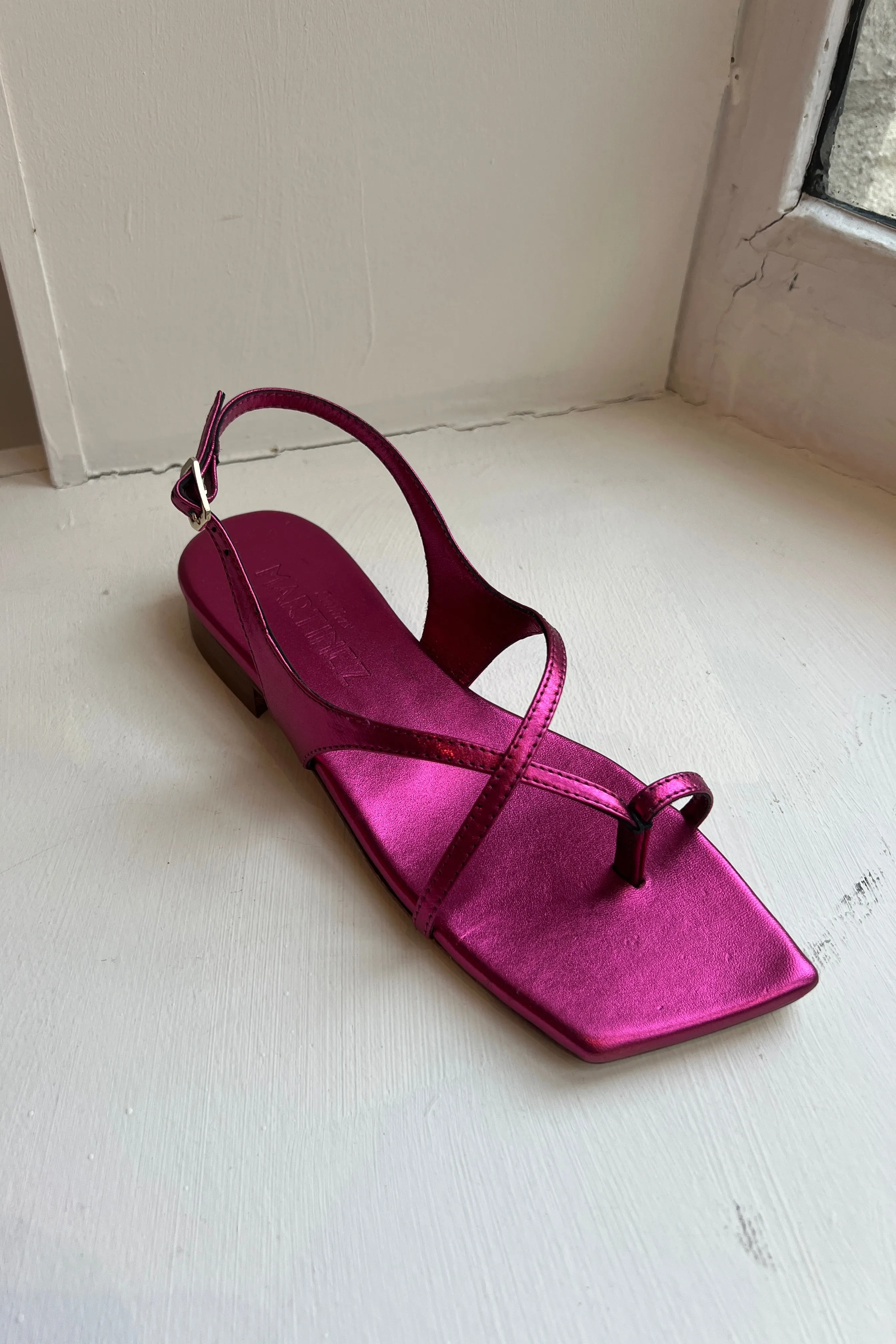Souliers Martinez - Alondra Block Heel: Pink