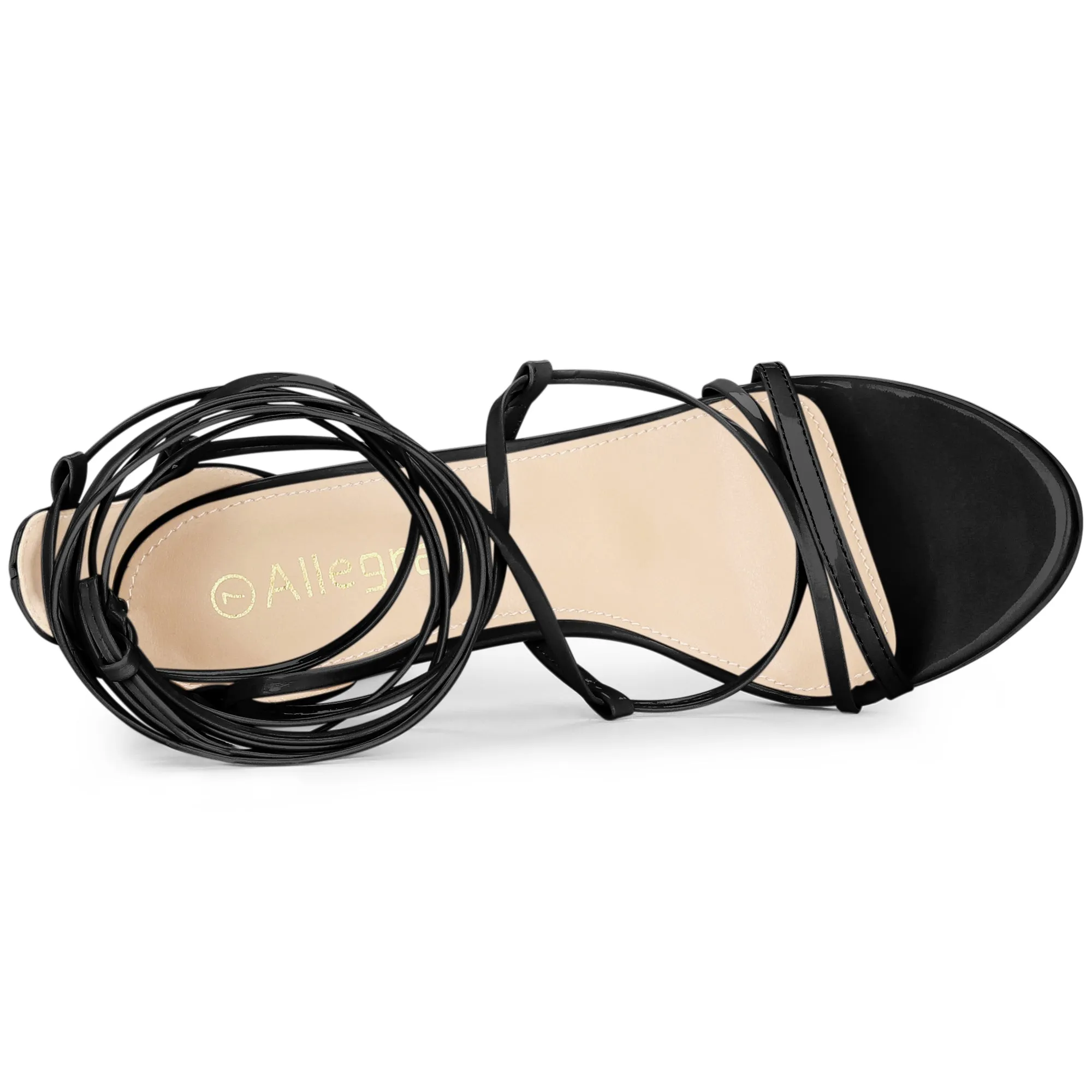 Strappy Straps Lace Up Stiletto Heel Sandals