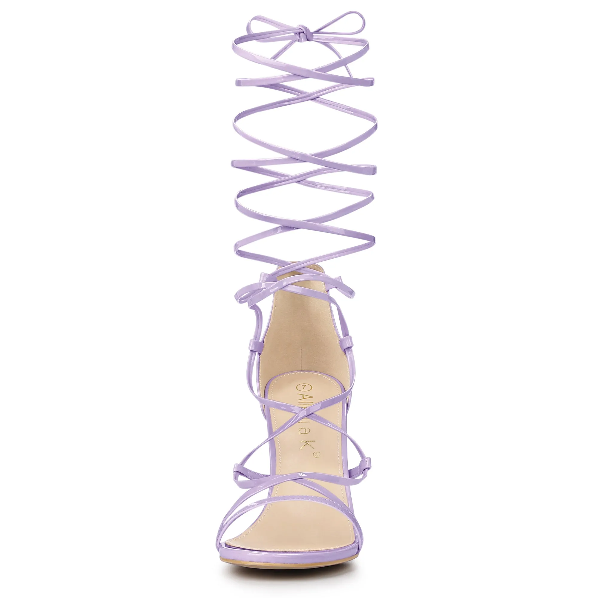 Strappy Straps Lace Up Stiletto Heel Sandals