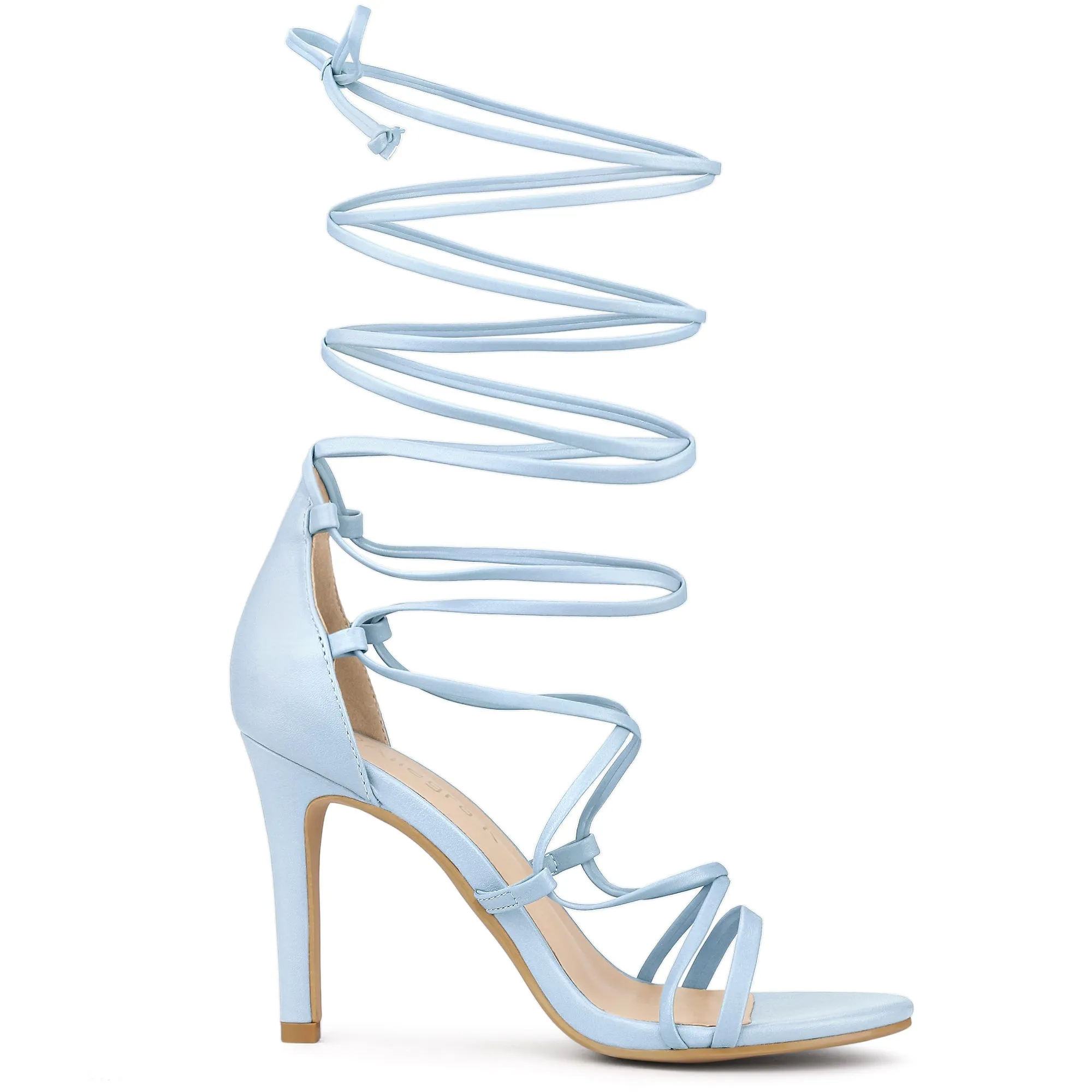 Strappy Straps Lace Up Stiletto Heel Sandals